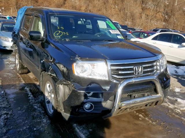 5FNYF4H70FB074202 - 2015 HONDA PILOT EXLN BLACK photo 1