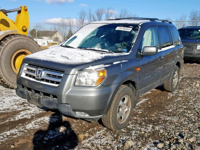 5FNYF18308B012765 - 2008 HONDA PILOT SE GRAY photo 2