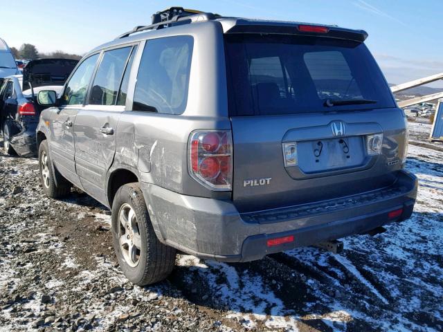 5FNYF18308B012765 - 2008 HONDA PILOT SE GRAY photo 3