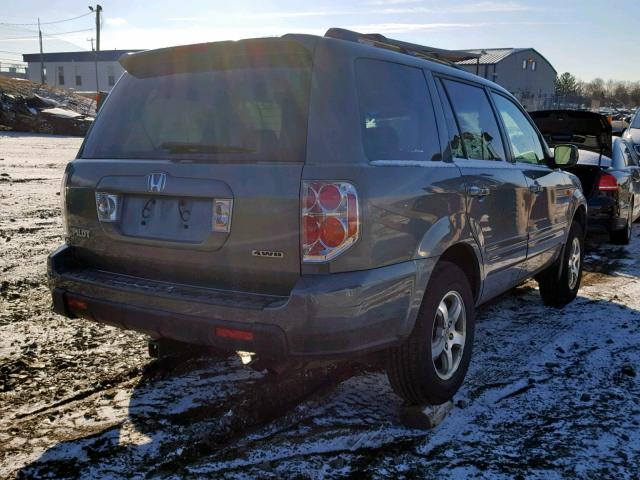 5FNYF18308B012765 - 2008 HONDA PILOT SE GRAY photo 4