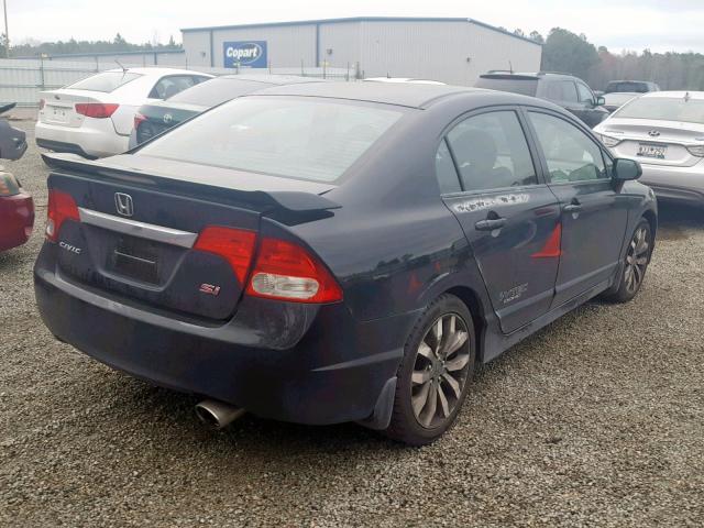 2HGFA55559H704505 - 2009 HONDA CIVIC SI BLACK photo 4