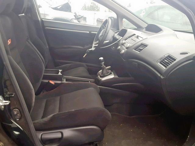 2HGFA55559H704505 - 2009 HONDA CIVIC SI BLACK photo 6