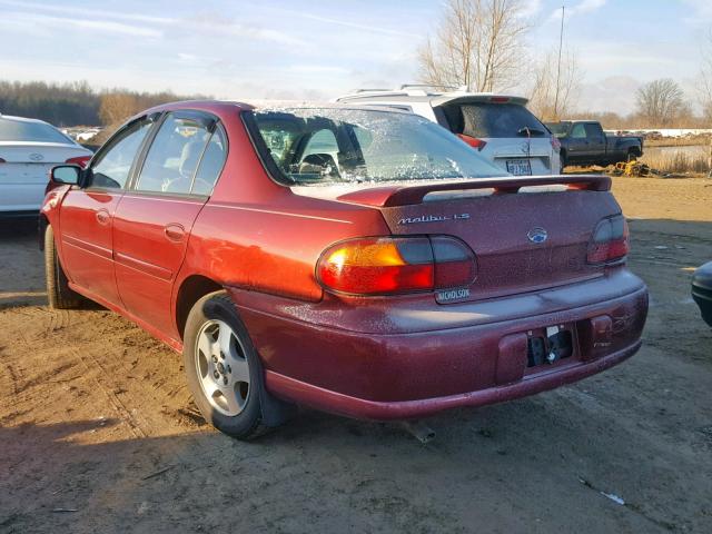 1G1NE52J63M671592 - 2003 CHEVROLET MALIBU LS MAROON photo 3