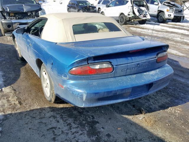 2G1FP32K0T2148425 - 1996 CHEVROLET CAMARO BAS BLUE photo 3