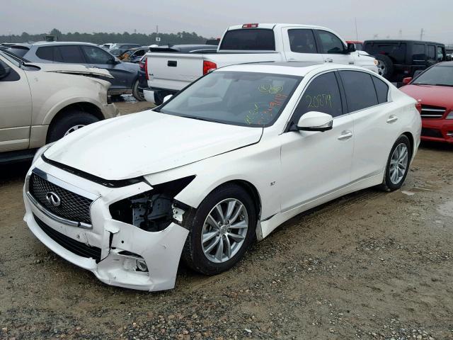 JN1BV7AP3EM675133 - 2014 INFINITI Q50 BASE WHITE photo 2