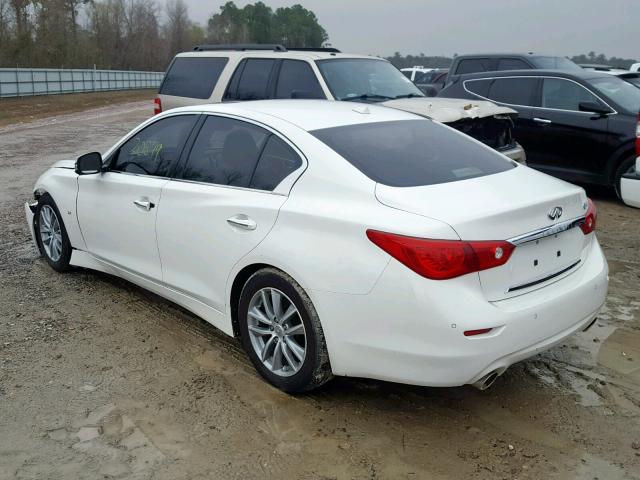 JN1BV7AP3EM675133 - 2014 INFINITI Q50 BASE WHITE photo 3