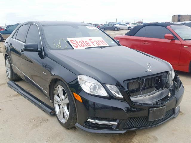 WDDHF5KB4CA526813 - 2012 MERCEDES-BENZ E 350 BLACK photo 1