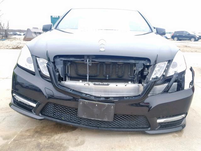 WDDHF5KB4CA526813 - 2012 MERCEDES-BENZ E 350 BLACK photo 9