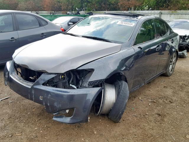 JTHBE262185019667 - 2008 LEXUS IS 350 GRAY photo 2