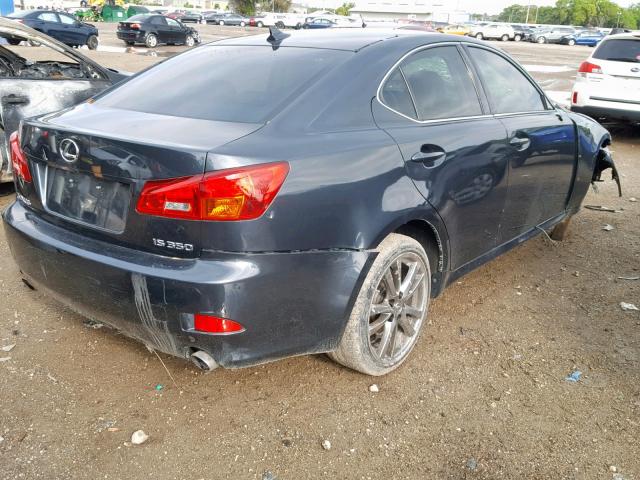 JTHBE262185019667 - 2008 LEXUS IS 350 GRAY photo 4