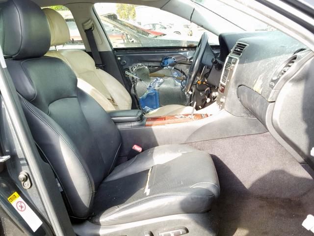 JTHBE262185019667 - 2008 LEXUS IS 350 GRAY photo 5