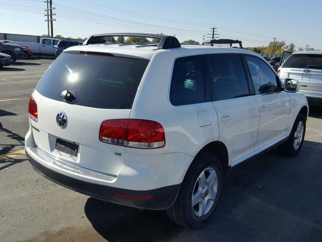 WVGZG77L45D081723 - 2005 VOLKSWAGEN TOUAREG 3. WHITE photo 4