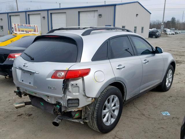 JNRAS08W46X209457 - 2006 INFINITI FX35 SILVER photo 4