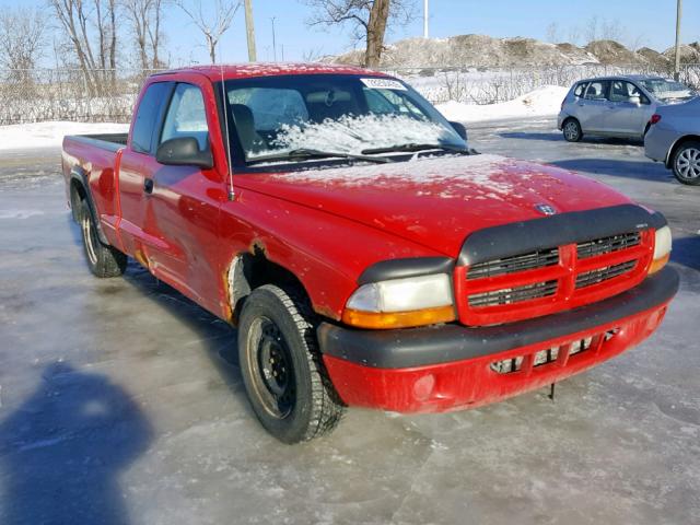 1B7GL32X12S636791 - 2002 DODGE DAKOTA SPO RED photo 1