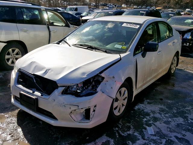 JF1GJAA68EH026560 - 2014 SUBARU IMPREZA WHITE photo 2