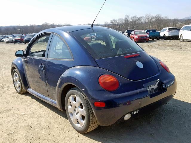 3VWCK21CX3M406118 - 2003 VOLKSWAGEN NEW BEETLE Blau Foto 3