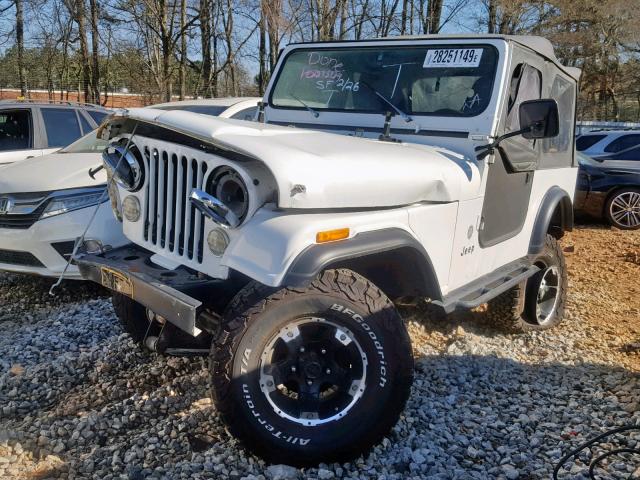 1JCUM87A0GT026530 - 1986 JEEP JEEP CJ7 WHITE photo 1