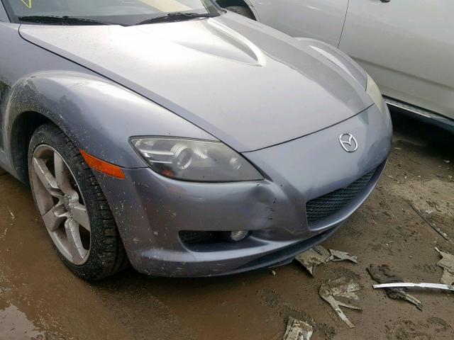 JM1FE173940102064 - 2004 MAZDA RX8 GRAY photo 9