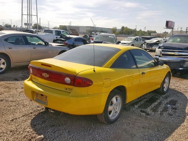 1G1JF12F147216956 - 2004 CHEVROLET CAVALIER L YELLOW photo 4