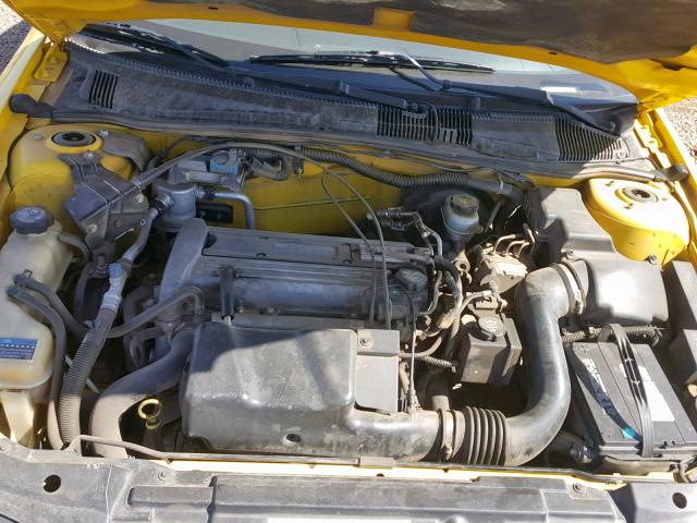 1G1JF12F147216956 - 2004 CHEVROLET CAVALIER L YELLOW photo 7