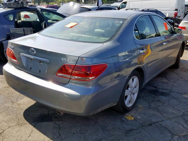 JTHBA30G465162664 - 2006 LEXUS ES 330 GRAY photo 4