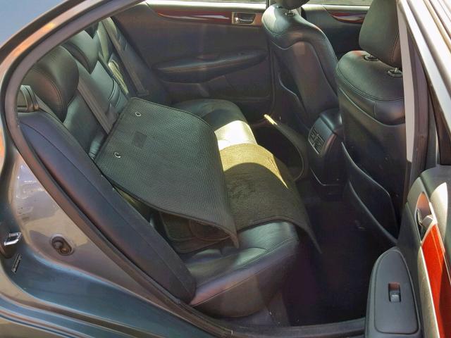 JTHBA30G465162664 - 2006 LEXUS ES 330 GRAY photo 6