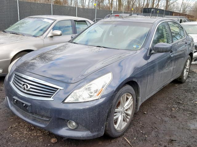 JN1CV6AR4AM250739 - 2010 INFINITI G37 BLACK photo 2