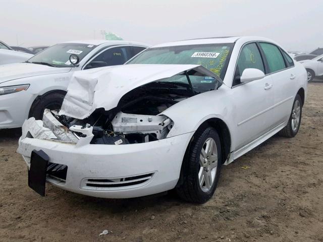 2G1WB5E38E1165951 - 2014 CHEVROLET IMPALA LIM WHITE photo 2