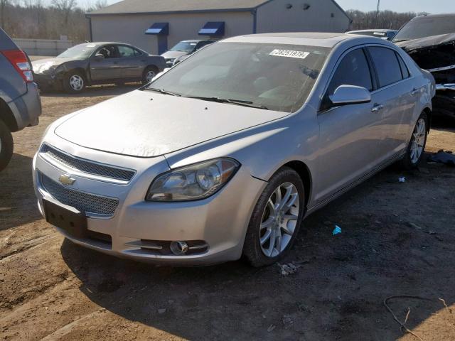 1G1ZE5EBXAF113607 - 2010 CHEVROLET MALIBU LTZ SILVER photo 2