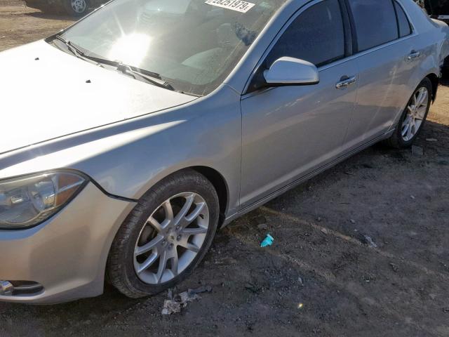 1G1ZE5EBXAF113607 - 2010 CHEVROLET MALIBU LTZ SILVER photo 9