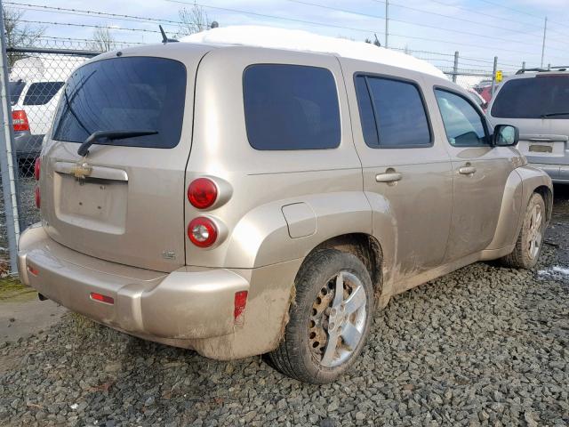 3GNDA13D38S592251 - 2008 CHEVROLET HHR LS Marrón foto 4