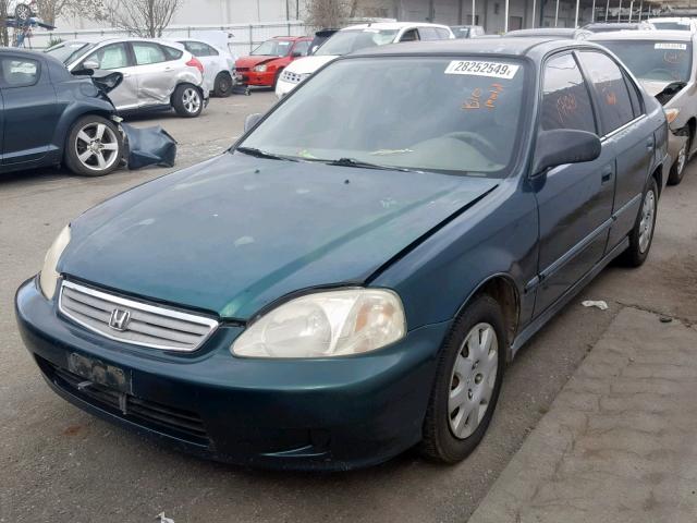 2HGEJ6619XH566767 - 1999 HONDA CIVIC BASE Yaşıl foto 2