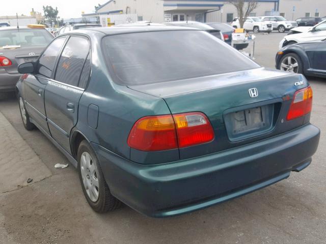 2HGEJ6619XH566767 - 1999 HONDA CIVIC BASE Yaşıl foto 3