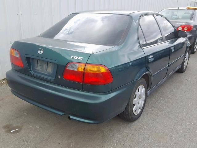 2HGEJ6619XH566767 - 1999 HONDA CIVIC BASE Yaşıl foto 4