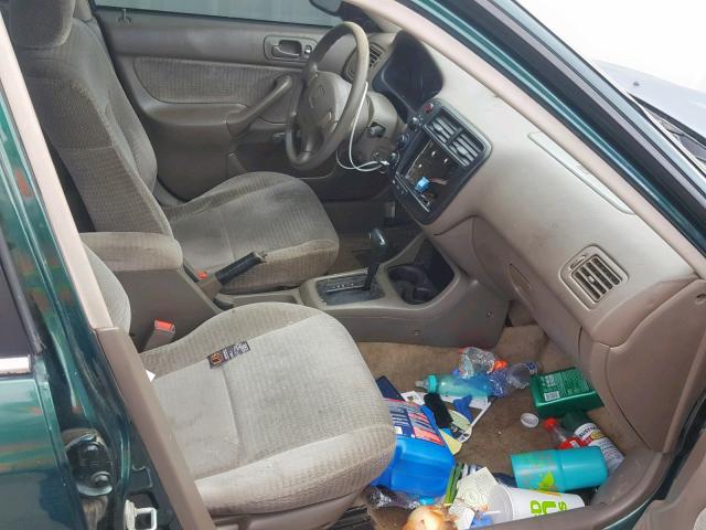 2HGEJ6619XH566767 - 1999 HONDA CIVIC BASE Yaşıl foto 5