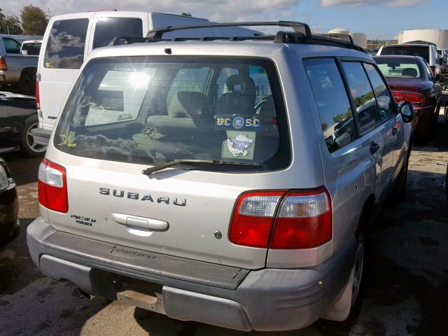 JF1SF63521H730471 - 2001 SUBARU FORESTER L SILVER photo 4