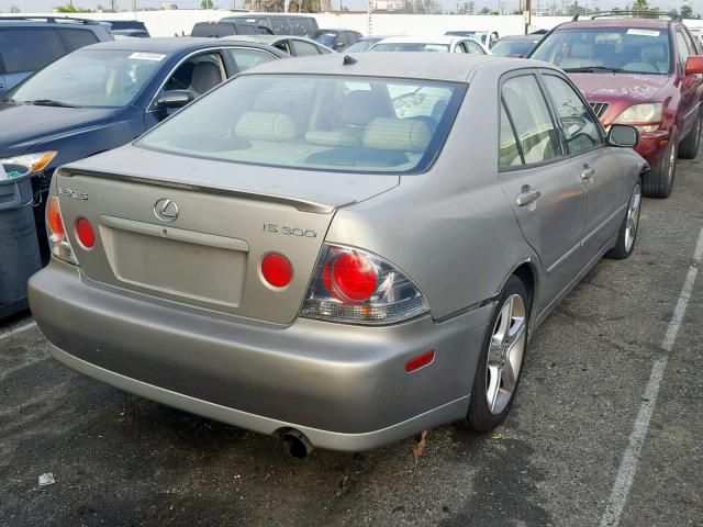 JTHBD192340082026 - 2004 LEXUS IS 300 GRAY photo 4