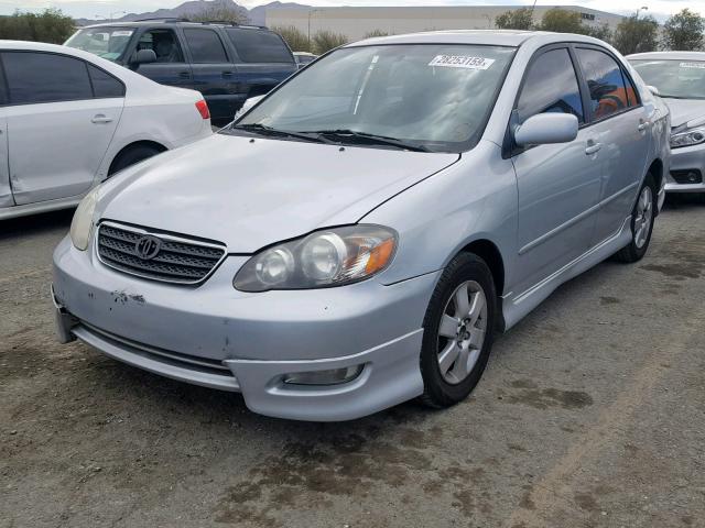 1NXBR32E05Z411905 - 2005 TOYOTA COROLLA S SILVER photo 2