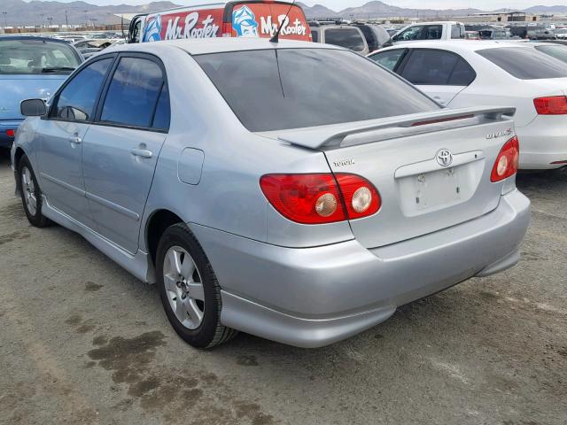 1NXBR32E05Z411905 - 2005 TOYOTA COROLLA S SILVER photo 3