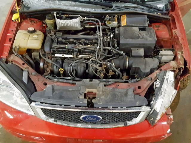 3FAFP37N75R105222 - 2005 FORD FOCUS ZX5 RED photo 7