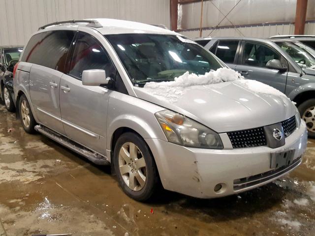 5N1BV28U74N308493 - 2004 NISSAN QUEST S SILVER photo 1