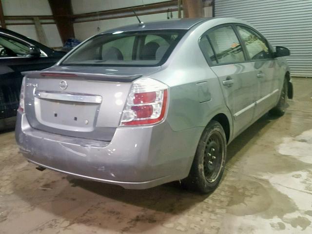 3N1AB6AP7CL711721 - 2012 NISSAN SENTRA 2.0 GRAY photo 4