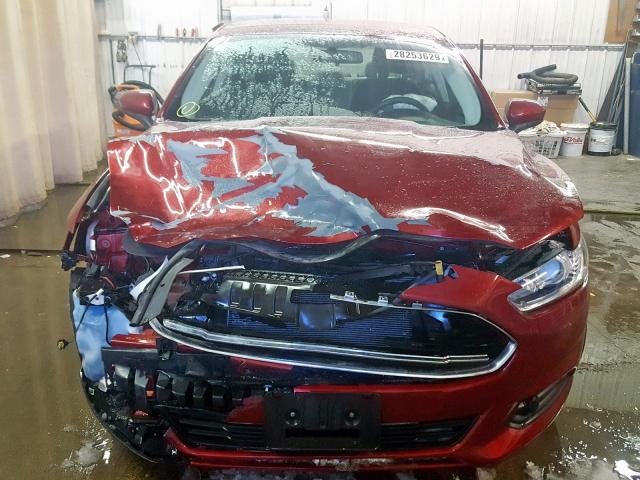 3FA6P0G79GR212081 - 2016 FORD FUSION S MAROON photo 9