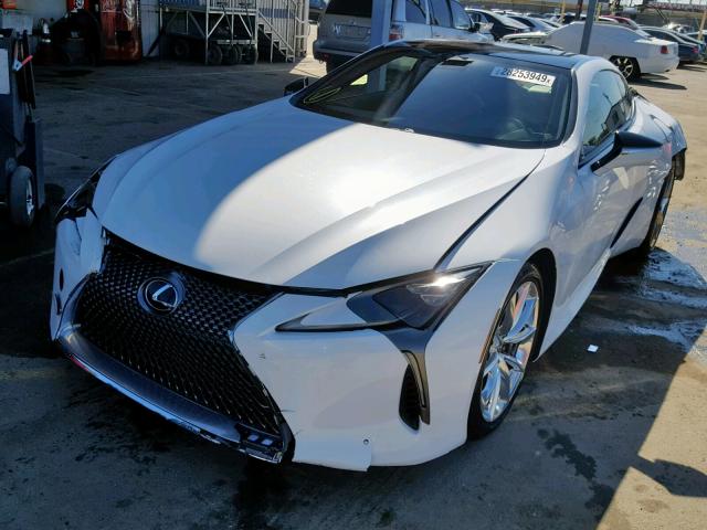 JTHHP5AY9JA003327 - 2018 LEXUS LC 500 WHITE photo 2