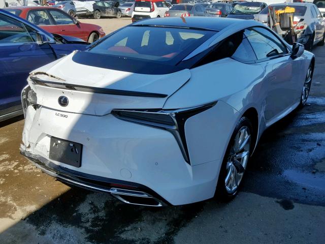 JTHHP5AY9JA003327 - 2018 LEXUS LC 500 WHITE photo 4