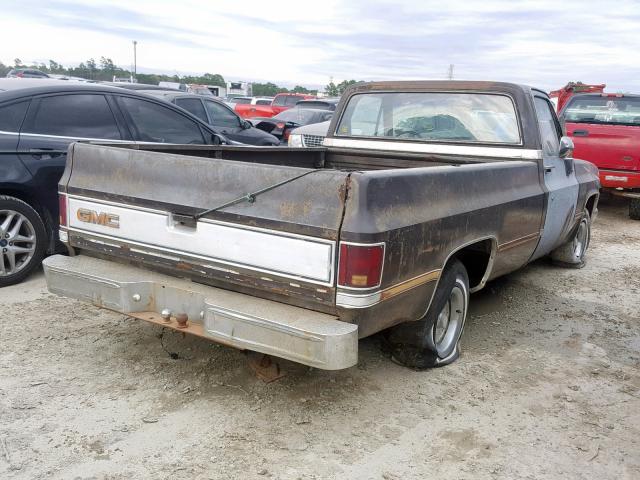 1GTCC14H5EJ515927 - 1984 GMC C1500 BROWN photo 4