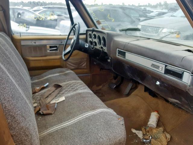 1GTCC14H5EJ515927 - 1984 GMC C1500 BROWN photo 5