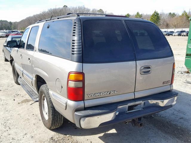 3GKEC16TX1G138778 - 2001 GMC YUKON XL C TAN photo 3