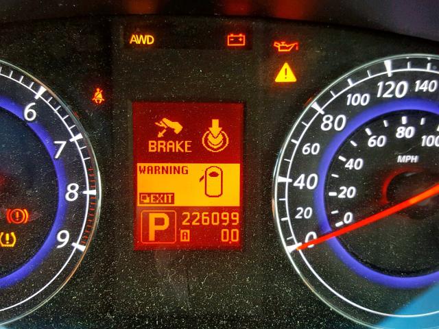 JNKAJ09F78M356215 - 2008 INFINITI EX35 BASE GRAY photo 8