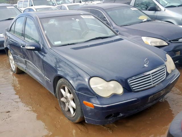 WDBRF64J61F059949 - 2001 MERCEDES-BENZ C 320 BLUE photo 1